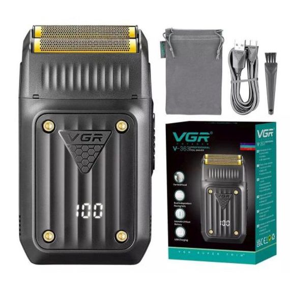 Електробритва VGR V-363 шейвер, подвійне лезо, LED display, Box | Зображення 1