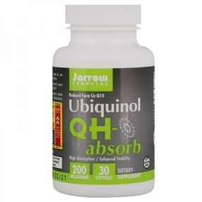 Коэнзим Jarrow Formulas Ubiquinol QH-Absorb 200 mg 30 Softgels