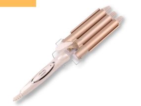 Потрійна плойка щипці для волосся керамічна праска XPRO GM1988 золота (42084-GM 1988_295)