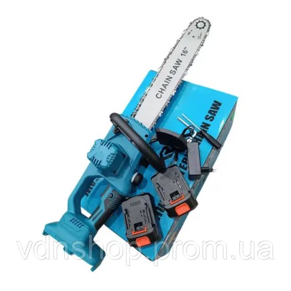 Акумуляторна ланцюгова пилка 16''+2 акумулятори 68В + кейс, Electric Saw / Електропила / Акумуляторна пилка | Зображення 1