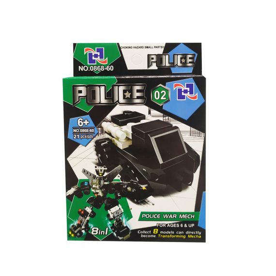 Дитячий конструктор  0868-60 поліцейський транспорт (Вид 2)