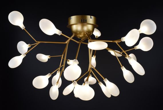 Люстра стельова на 27 лампочок 26953 Золото 40х75х75 см. | Зображення 1