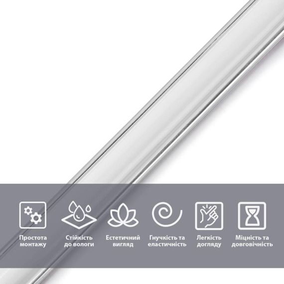 Молдинг 3000х20х8,5 мм Белый с серебром SW-00002674 | Зображення 3
