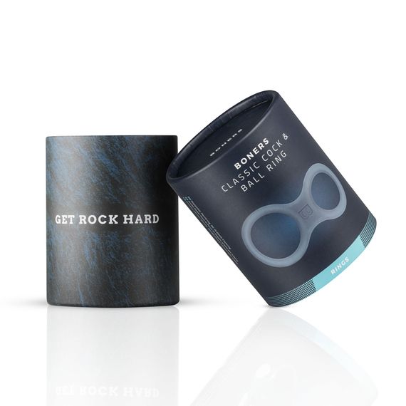 Подвійне ерекційне кільце Boners Classic Cock & Ball Ring, діаметр 3 та 3,8 см | Зображення 1