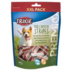 Ласощі для собак з куркою та рибою Trixie Premio Fish Chicken Stripes XXL, 300 гр