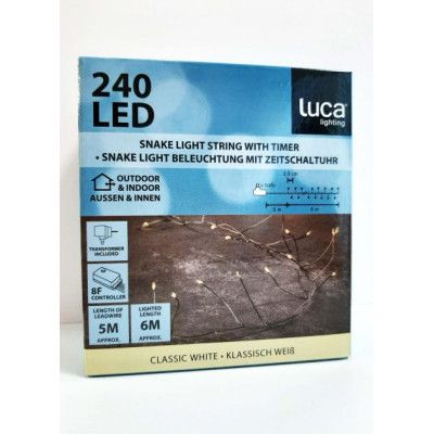 Гирлянда Luca Lighting кластер серебряная струна, 11 м, теплый белый (8718861852660) | Зображення 2