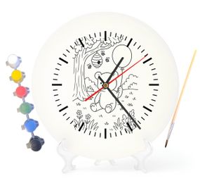 Дитячий набір для творчості годинник-розмальовка Вінні-Пух (за мотивами повісті Алана Мілна) 30 см (Г0009)