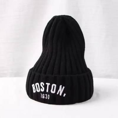 Дитяча тепла шапка Бостон Boston 47-52р 3-5років Чорний (2216) | Зображення 1