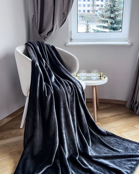 Плед Emily Manner велсофт 150х200 см 300 гм2 Graphite (94326093) | Зображення 3