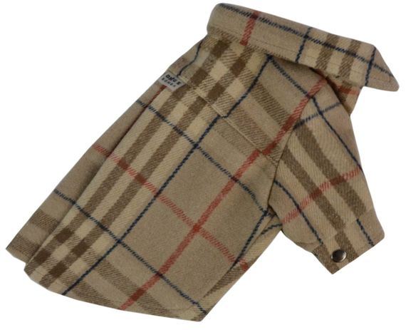 Сорочка картата бежева RUB-51