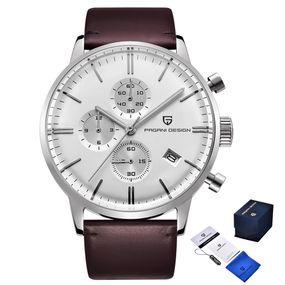 Годинник P2agani Design PD-2720 Silver-White--Brown