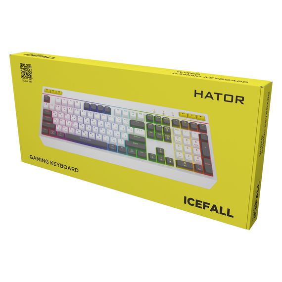 Клавіатура Hator Icefall USB White (HTK405UA) | Зображення 4