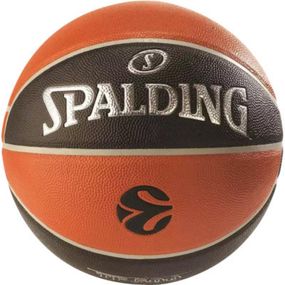 Мяч баскетбольный Spalding Euroleague TF-500 чорний, помаранчевий Уні 7 77101Z (689344411040)