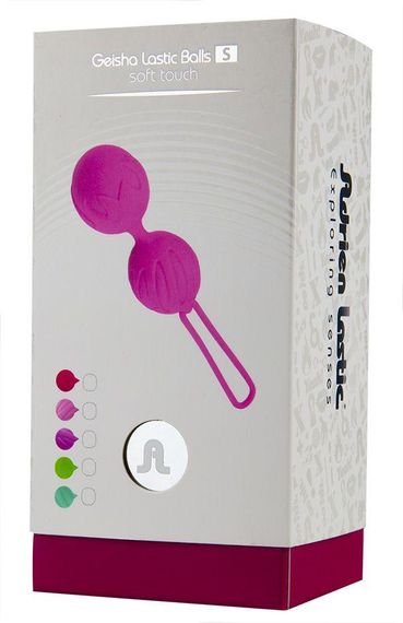 Вагінальні кульки Adrien Lastic Geisha Lastic Balls Mini Pink (S), діаметр 3,4 см, маса 85 г Sex Aura | Зображення 2