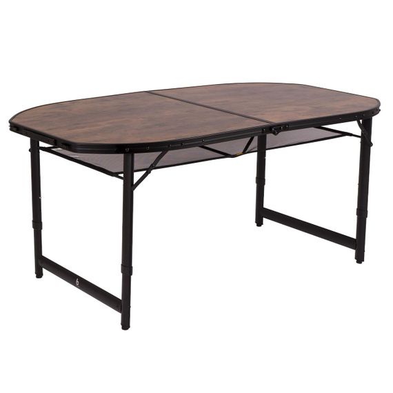 Стіл Bo-Camp Woodbine Oval 150x80 cm Black/Wood look (1404230) | Зображення 1