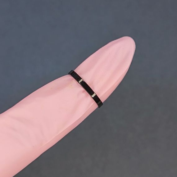 Кольцо #32 для фото ногтей (маникюра) цвет черный