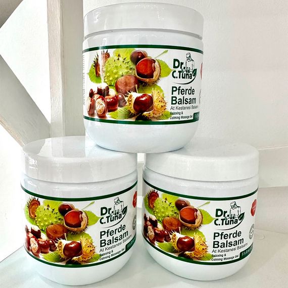 Якісний масажний гель Farmasi Pferde Balsam з екстрактом каштану