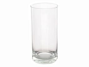 Компактна скляна ваза-циліндр для сухоцвітів Minimalist Mini, 19х9 см