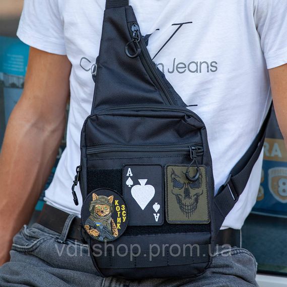 Практичная сумка-мессенджер, Мужская сумка кроссбоди, Сумка через плечо военная маскировка MF-35 | Зображення 7