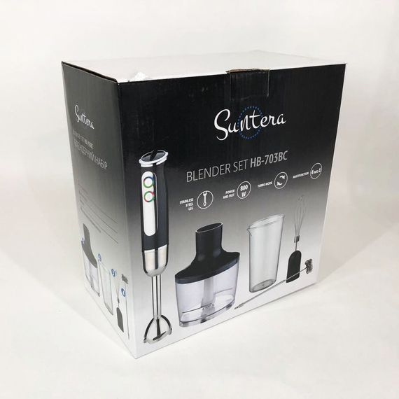 Блендер для дитячого пюре Suntera HB-703BC, 800Вт Блендер переносний | ZR-225 Блендер подрібнювач | Зображення 4