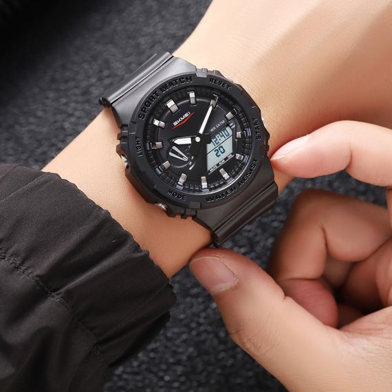 Спортивний чоловічий годинник Skmei 2351BKWT Black-White | Зображення 2