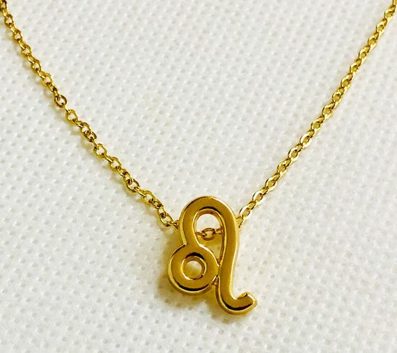 Колье Primo с подвеской знак зодиака Leo (Лев) - Gold | Зображення 1