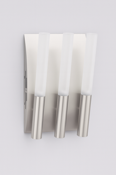 Настінний світильник Paulmann Gala Candela 3, 3×20 Вт, дизайнерське бра з трьома галогенними лампами 12В з матовим склом + метал