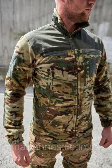 Флісова кофта мультикам з накладками Military | Зображення 6