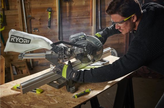 Пила торцювальна Ryobi ONE+ RMS18190-0 акумуляторна 18В без АКБ та ЗП | Зображення 4