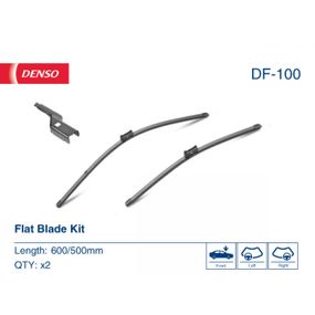Комплект склоочисників DENSO DF-100 Flat Blade Kit 600/500 мм
