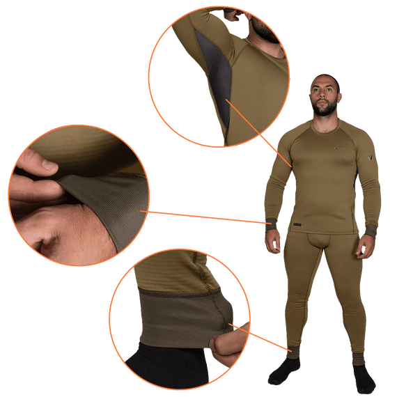 Термобілизна Polarheat quadro stretch 3.0 Tan (7295), S M | Зображення 2