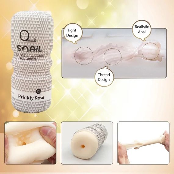 ТОП Мастурбатор чоловічий Snail чорний | Зображення 7