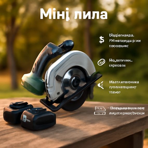 Електрична акумуляторна дискова міні-пила компактна та універсальна XPRO 21В (46037-_3086) | Зображення 4
