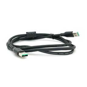 Кабель VEGGIEG UA-1.5,USB 2.0 AM/AM,1.5m,1 феррит,Black