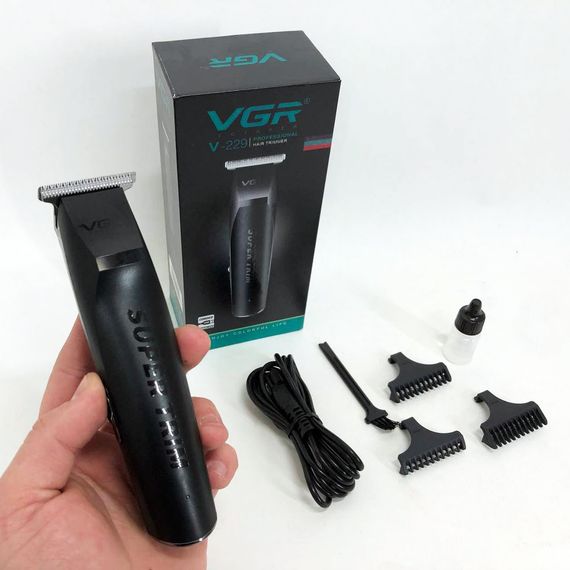 Машинка для стрижки волосся для професіоналів VGR Тример стрижки акумуляторний професійний XJ-93 | Зображення 6