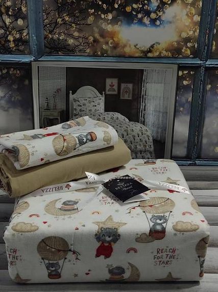 Постельное белье Belizza Loray Фланель Хлопок Полуторный размер