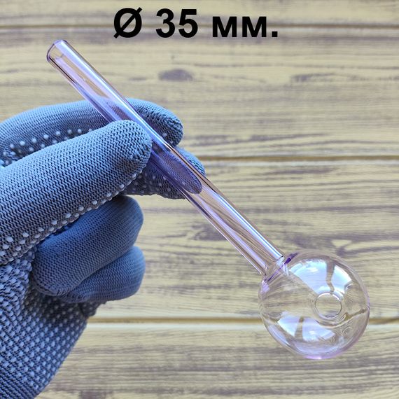 Стеклянная трубка Biglass Long Oil Pink