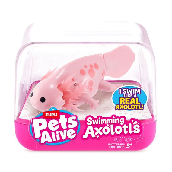 Интерактивная игрушка Аксолотль Pets & Robo Alive 9556A, розовый