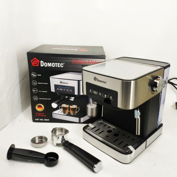 Кофемашина профессиональная Domotec MS-136, Кофеварки эспрессо, Рожковая кофеварка с капучинатором FL-56 | Зображення 7