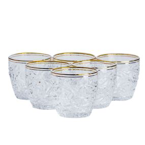 Набір склянок із 6 штук по 300 мл скляний прозорий HP554