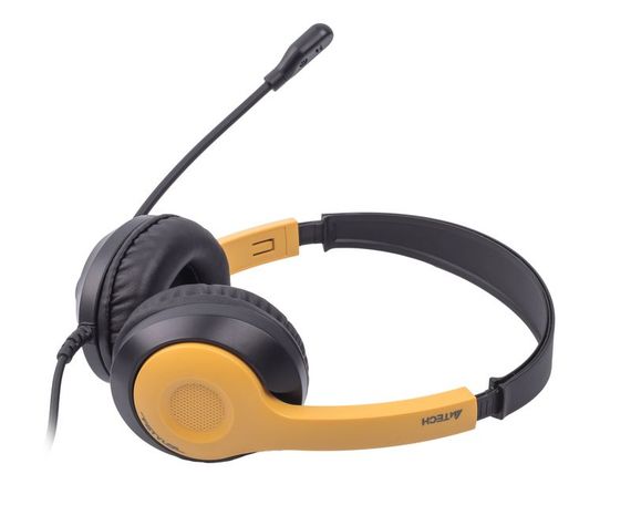 Гарнітура A4-Tech FH100U USB, колір чорний + золотий | Зображення 1