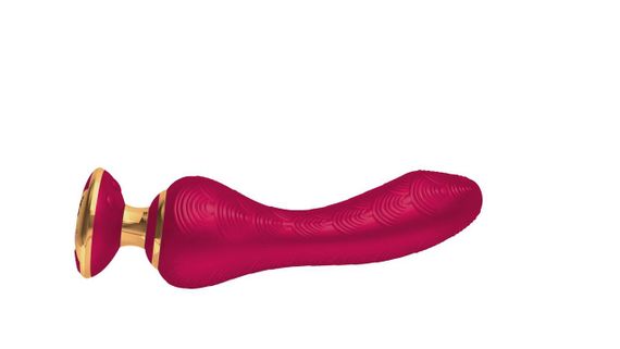 Вибратор для точки G Shunga Sanya Raspberry, гибкий ствол, Малиновый