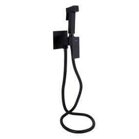 Набор для гигиенического душа Lidz Kubis 111 Black LDKUB111BLA46108 прямоугольный