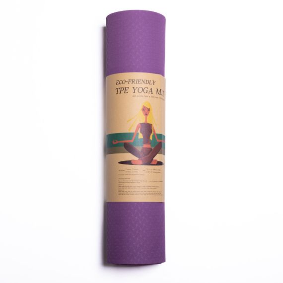 Килимок для йоги нековзкий 173×58 см Фіолетовий HP-42-10V | Зображення 1