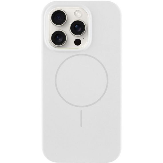 Чохол Silicone Case Full Protective (AA) NO LOGO with MagSafe для Apple iPhone 13 Pro Max (6.7") Білий / White