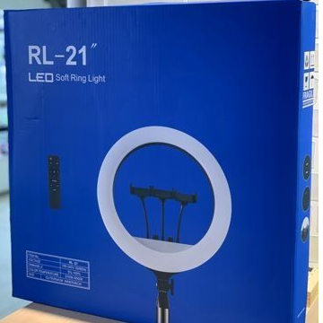 Лід-лампа кільцева для студійного освітлення LED RL - 21 з пультом і штативом для фото і відео | Зображення 3