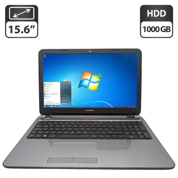 Ноутбук HP Compaq 15 / 15.6" (1366x768) TN / Intel Celeron N2840 (2 ядра по 2.16 - 2.58 GHz) / 8 GB DDR3 / 320 GB HDD / Intel HD Graphics / WebCam / DVD-ROM б/у