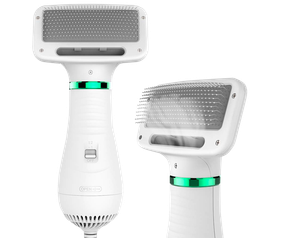 Фурмінатор (гребінець, чесалка) для шерсті тварин 2в1 Home Fest Pet Grooming Dryer WN-10 білий 300W (WN-10_337)