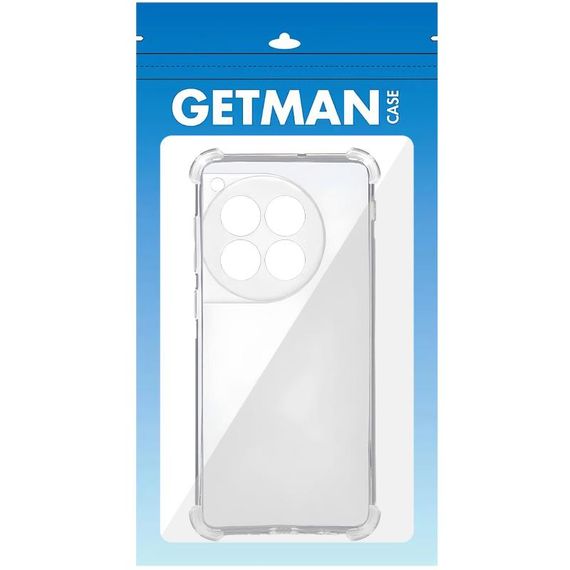 TPU чохол GETMAN Ease logo посилені кути Full Camera для OnePlus 12 Безбарвний (прозорий) | Зображення 3