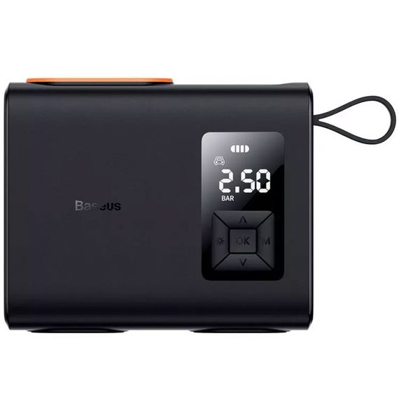 Автомобільний насос Baseus Mega EnergyPump Series Dual Cylinder 6000 mAh (CRNL060001) Black